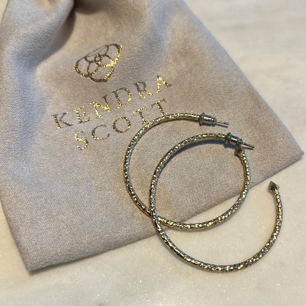 Kendra Scott Gold Hoop Earrings
